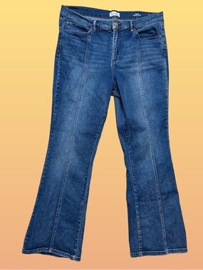 Nicole Miller New York Soho High Rise Flare Jeans Medium Wash Size 14